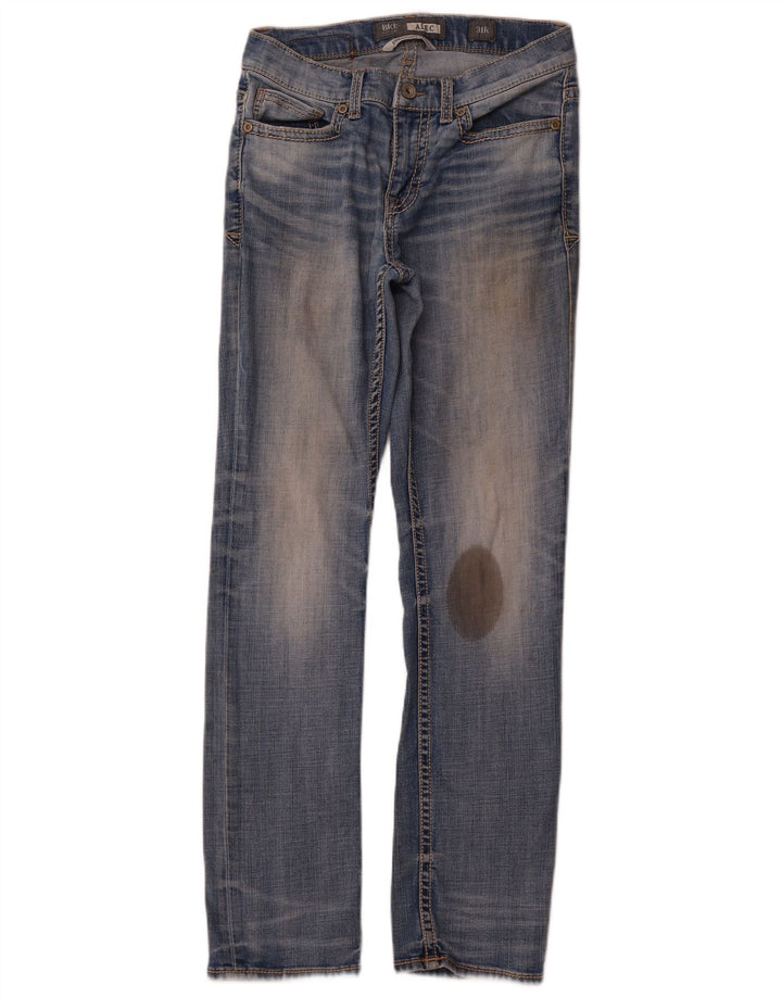 BKE Womens Alec Straight Jeans W31 L31 Blue Cotton