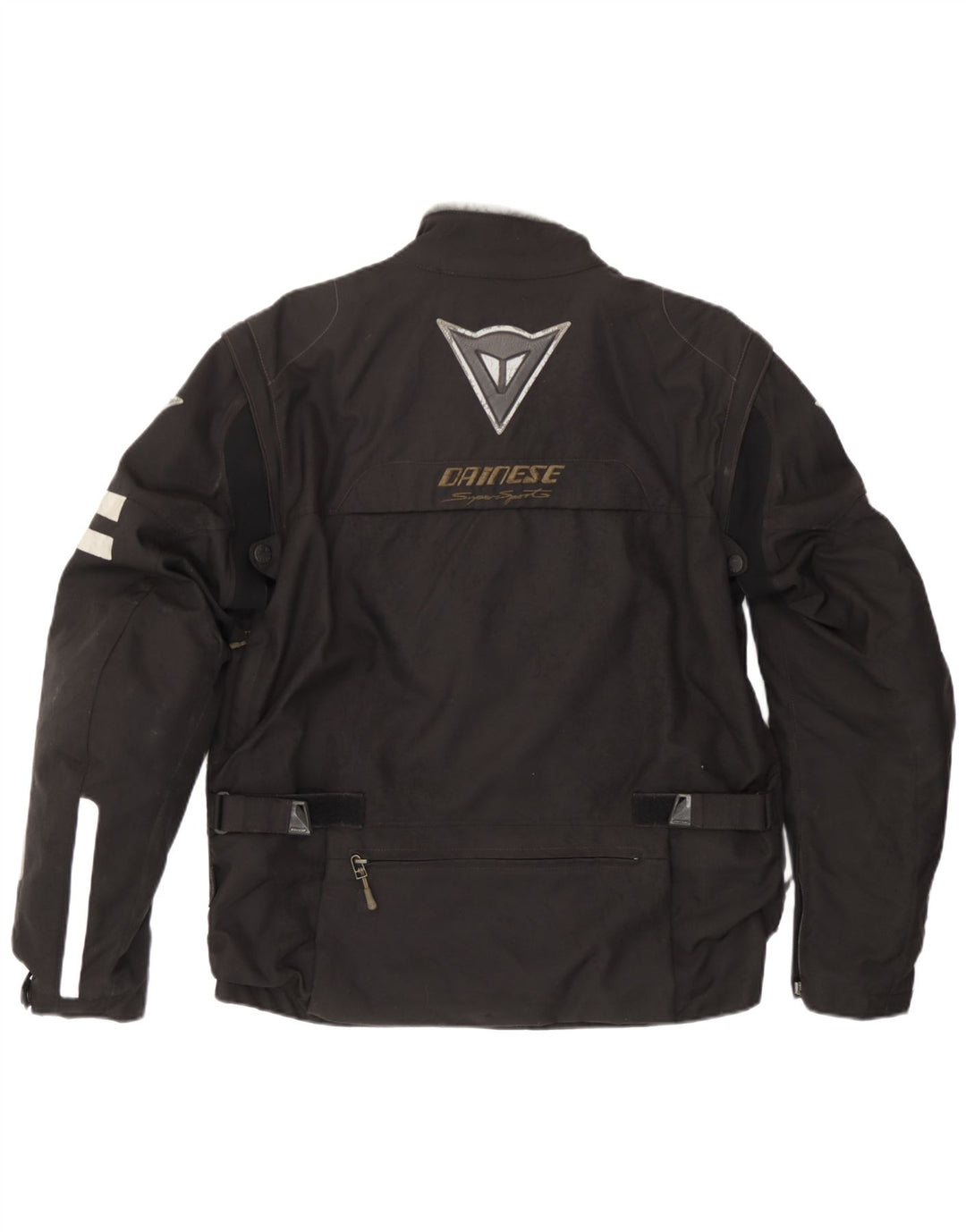 Dainese Mens Moto Racer Bomber Jacket Size 50 Medium Black Colourblock