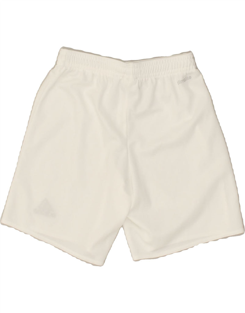 ADIDAS Boys Climalite Sport Shorts 9-10 Years White | Vintage Adidas | Thrift | Second-Hand Adidas | Used Clothing | Messina Hembry 