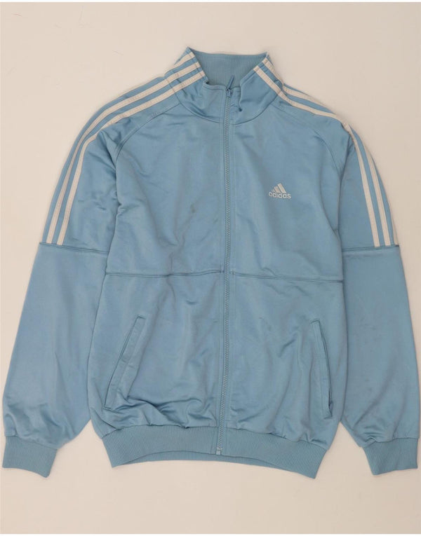 ADIDAS Mens Loose Fit Tracksuit Top Jacket UK 40/42 Medium Blue Polyester