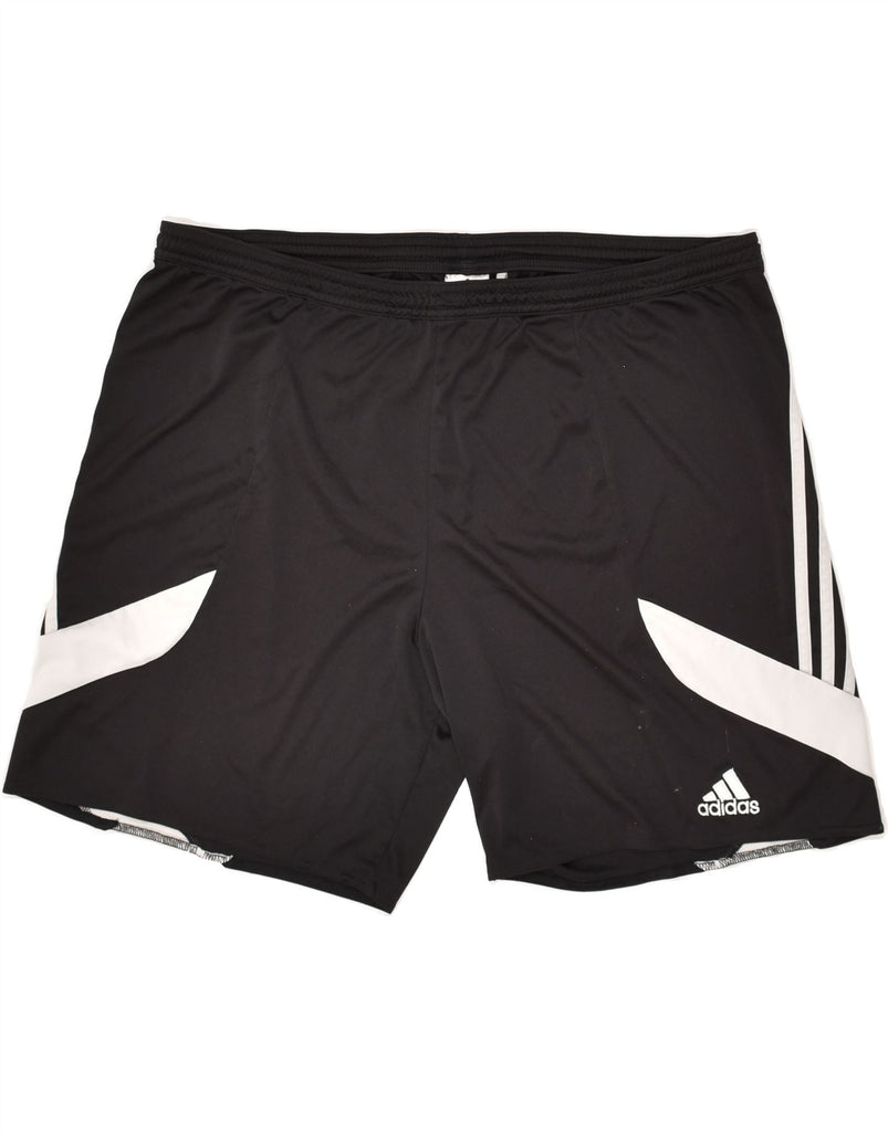 ADIDAS Mens Sport Shorts XL Black Polyester | Vintage Adidas | Thrift | Second-Hand Adidas | Used Clothing | Messina Hembry 