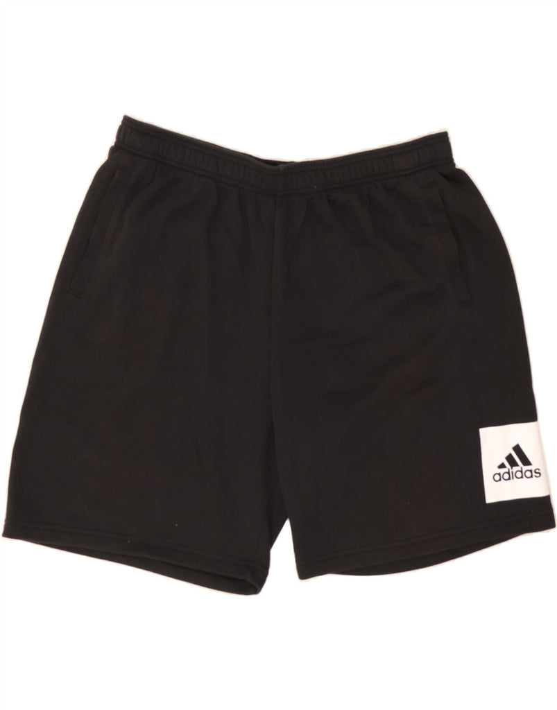 ADIDAS Mens Graphic Sport Shorts 2XL  Black Cotton Vintage Adidas and Second-Hand Adidas from Messina Hembry 