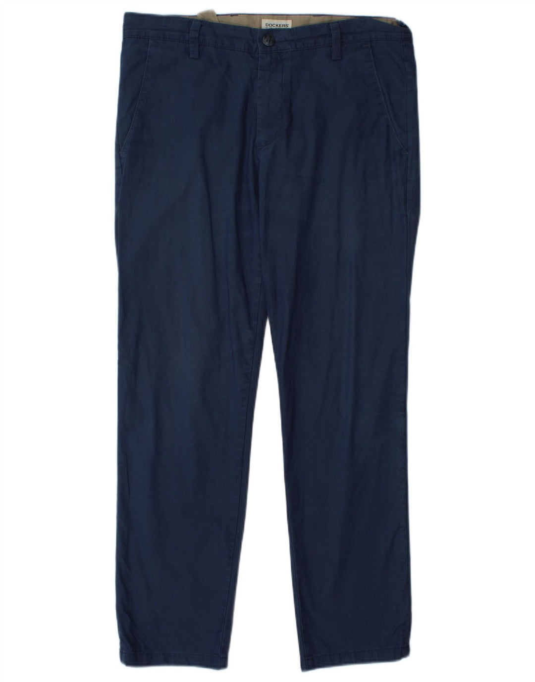 Dockers Mens Extra Sim Fit Chino Trousers W32 L29 Navy Blue