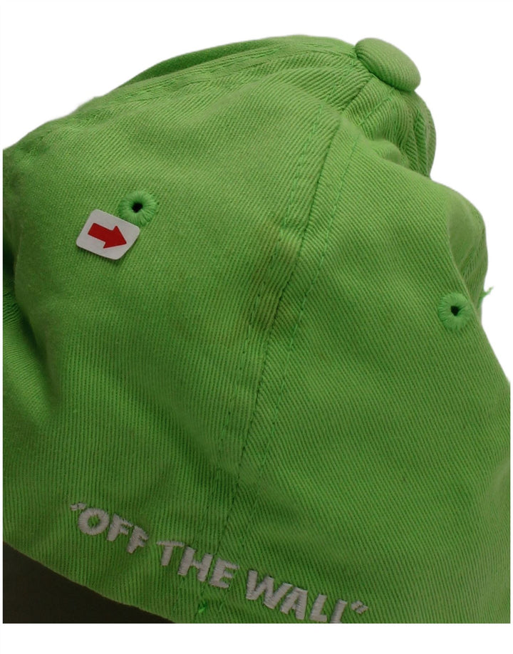 Vans Boys Graphic Baseball Cap 9-10 Years One Size Green Cotton