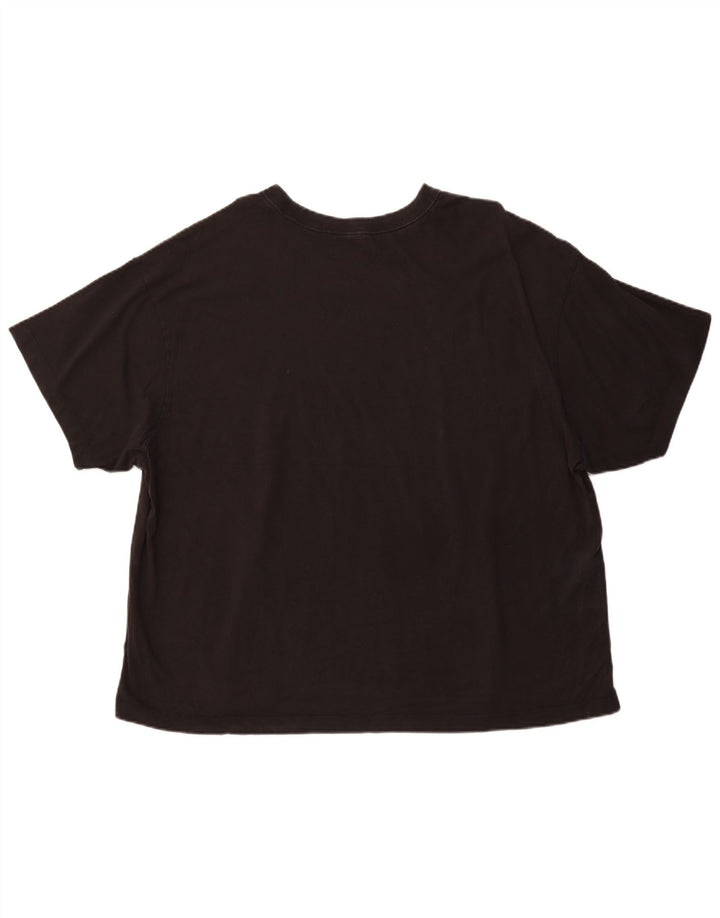 NIKE Womens T-Shirt Top UK 20 2XL Black Cotton