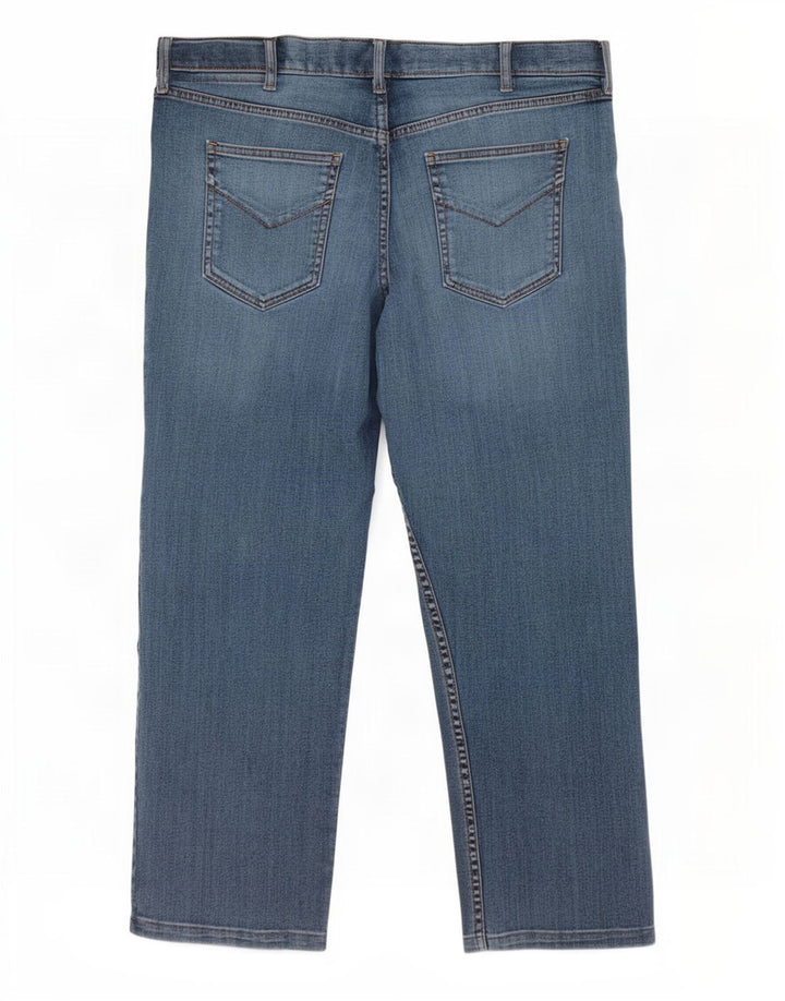 Marks & Spencer Mens Regular Cropped Jeans W38 L25 Blue Cotton