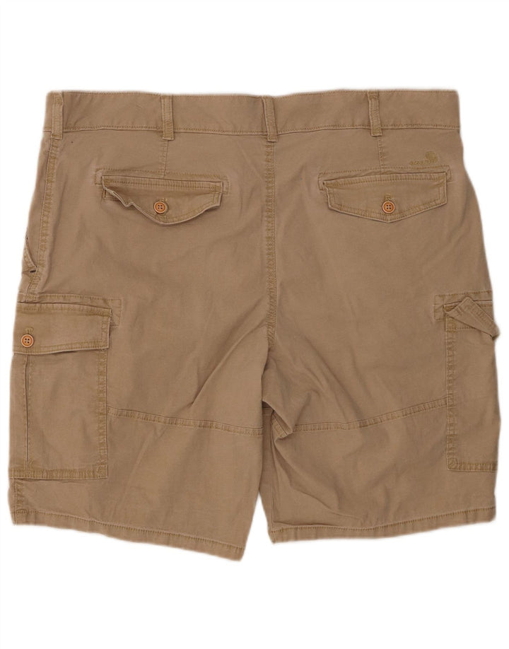 IZOD Mens Salt Water Cargo Shorts W40 XL  Beige Cotton