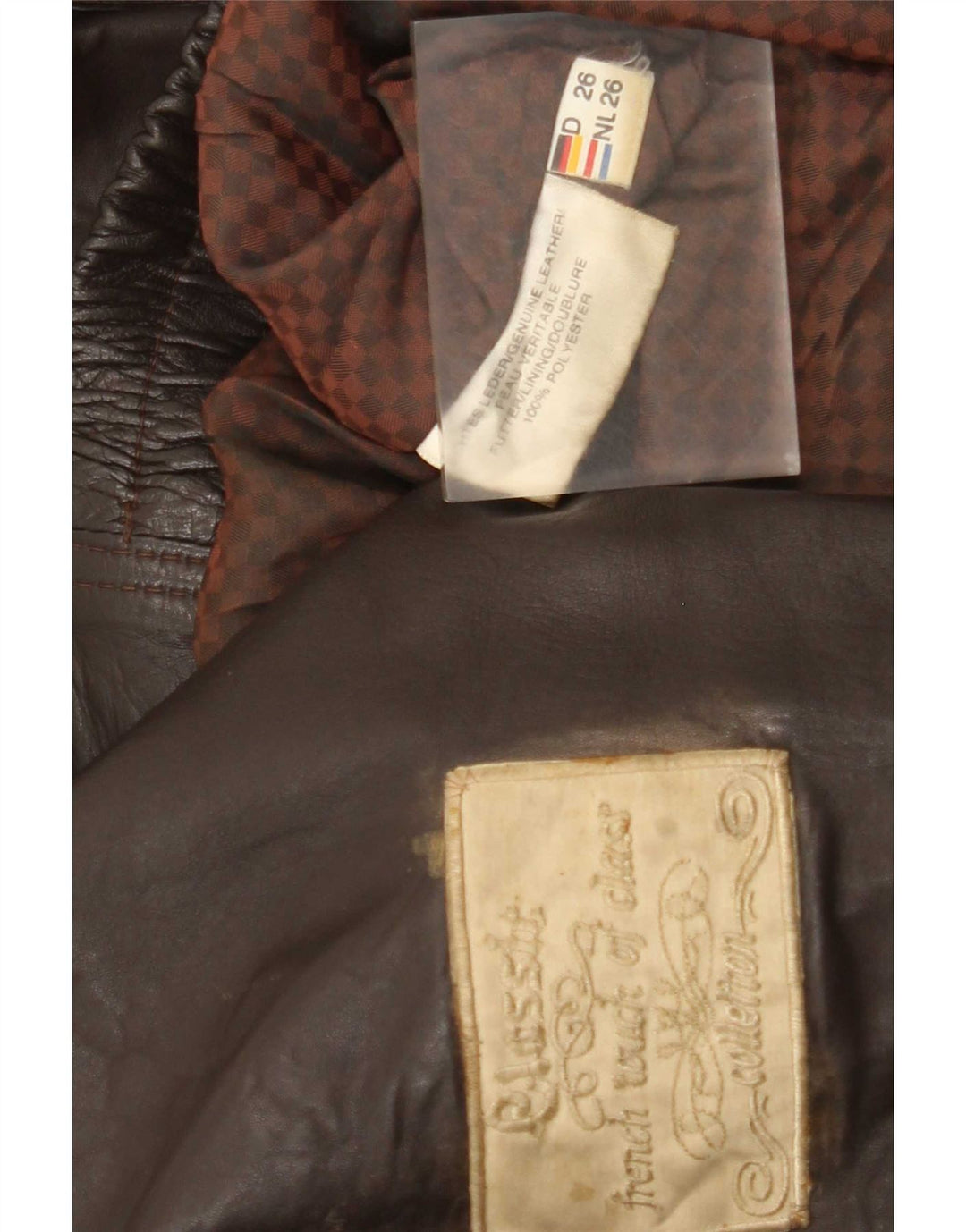CLASSIC Mens Leather Jacket UK 42 XL Brown