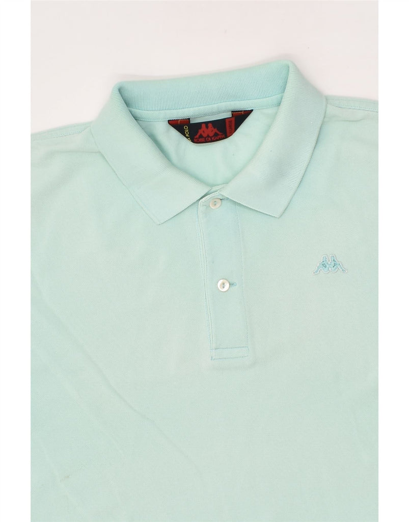 KAPPA Mens Polo Shirt XL Blue Cotton | Vintage Kappa | Thrift | Second-Hand Kappa | Used Clothing | Messina Hembry 