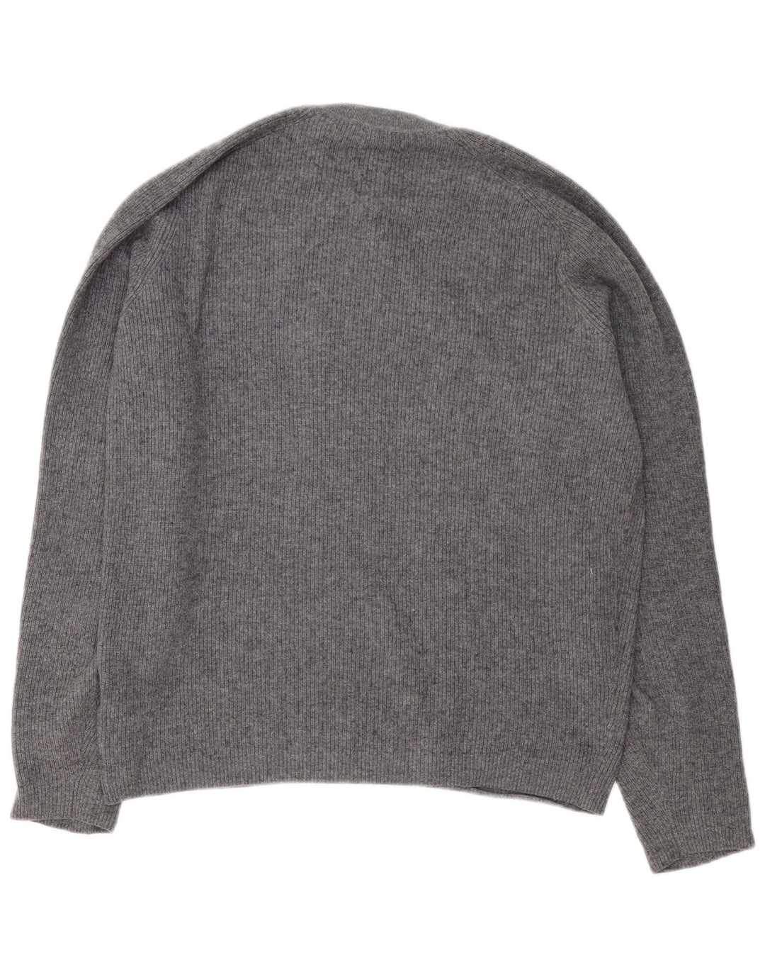 Massimo Dutti Mens Crew Neck Jumper Sweater Medium Grey Cotton