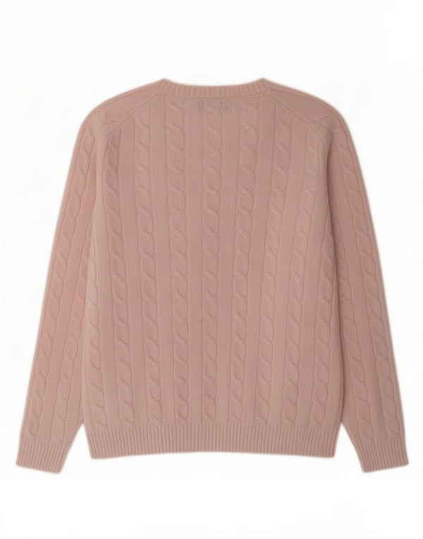 Gant Womens Boat Neck Jumper Sweater UK 14 Medium Pink