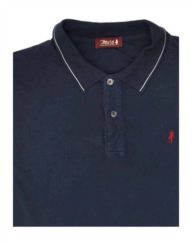 MARLBORO CLASSICS Mens Polo Shirt Large Navy Blue Cotton | Vintage Marlboro Classics | Thrift | Second-Hand Marlboro Classics | Used Clothing | Messina Hembry 