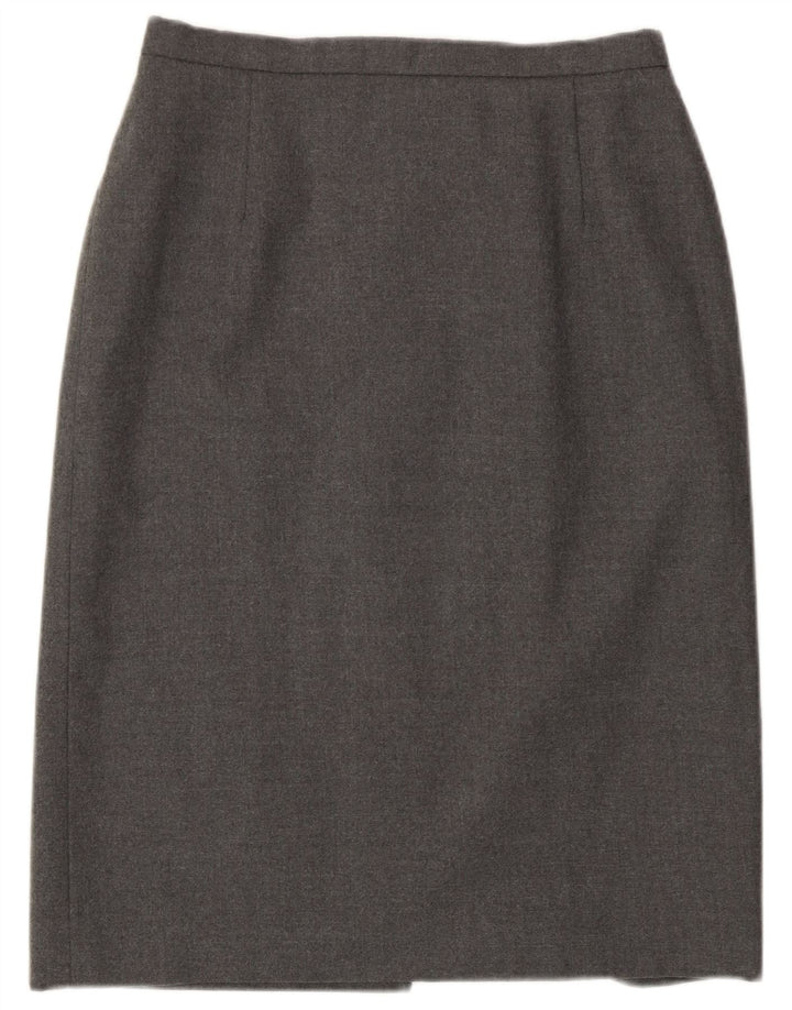 Eastex Womens Pencil Skirt UK 12 Medium W30  Grey Wool