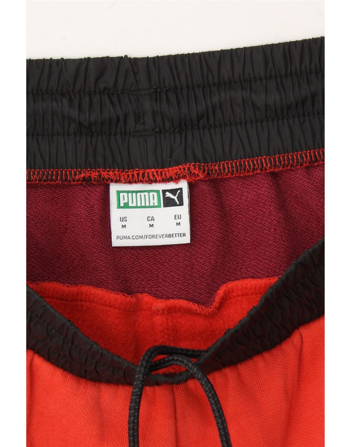 PUMA Mens Tracksuit Trousers Joggers Medium  Orange Colourblock Cotton Vintage Puma and Second-Hand Puma from Messina Hembry 