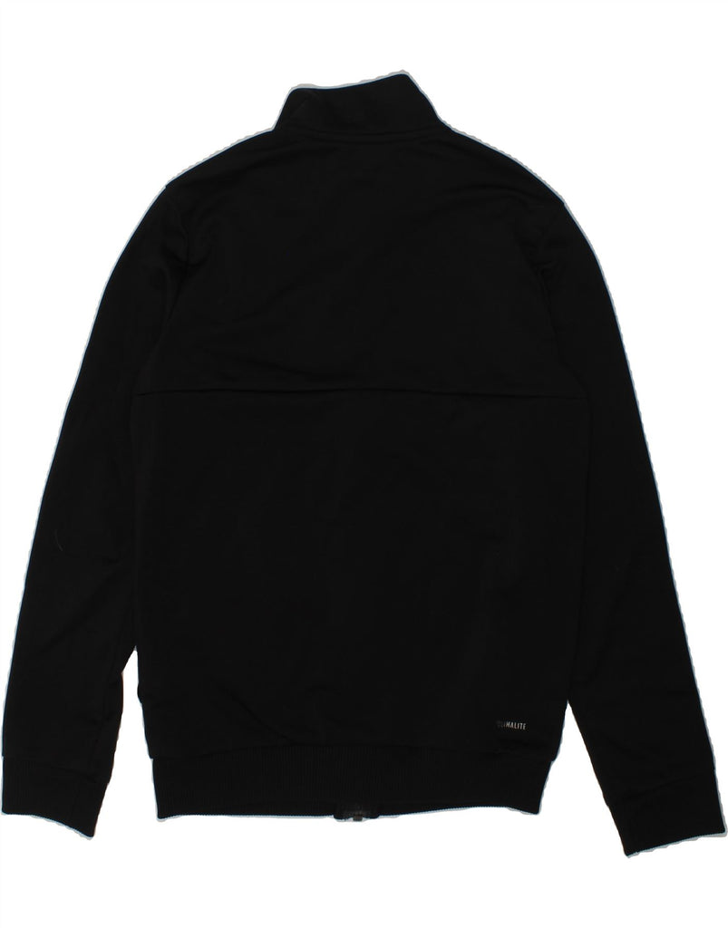 ADIDAS Boys Climalite Tracksuit Top Jacket 9-10 Years Black Polyester | Vintage Adidas | Thrift | Second-Hand Adidas | Used Clothing | Messina Hembry 