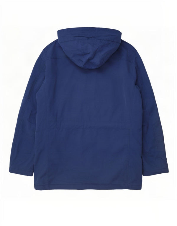 Tommy Hilfiger Mens Hooded Parka Jacket UK 40 Large Blue Polyester