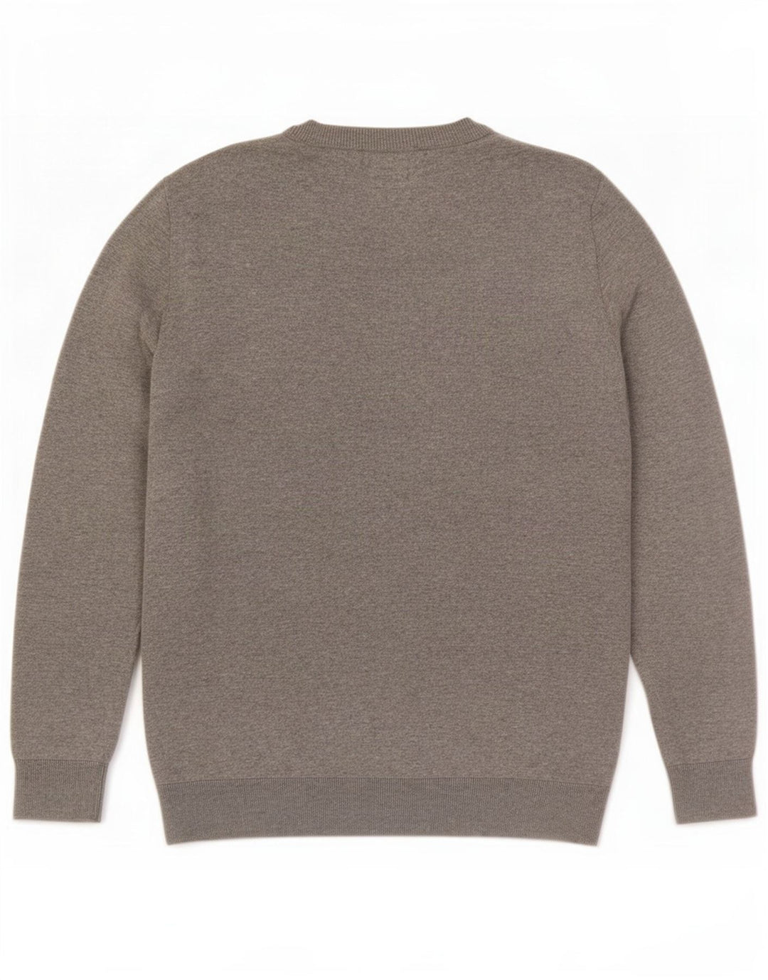 Zara Mens Crew Neck Jumper Sweater Medium Grey Silk