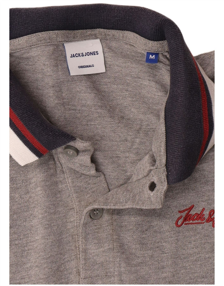 Jack & Jones Mens Polo Shirt Medium Grey