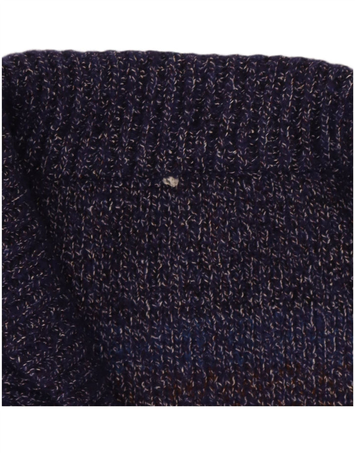 Vintage Mens Cardigan Sweater IT 52 Large Multicoloured Flecked Wool