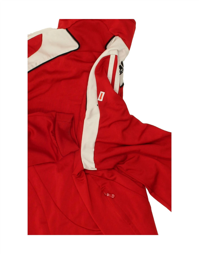 ADIDAS Boys Graphic Tracksuit Top Jacket 11-12 Years Large Red Colourblock Vintage Adidas and Second-Hand Adidas from Messina Hembry 