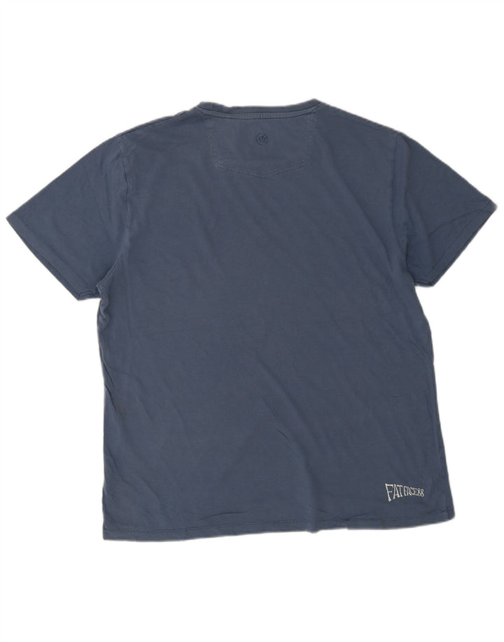 Fat Face Mens Graphic T-Shirt Top Large Blue Cotton