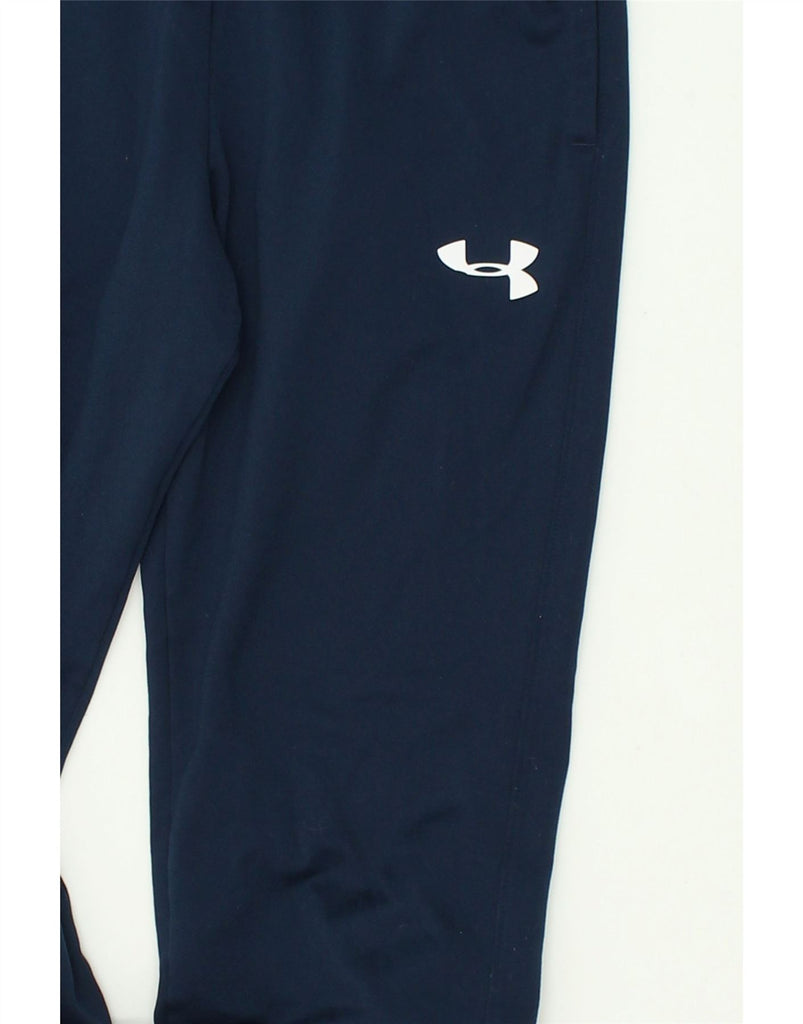 UNDER ARMOUR Boys Tracksuit Trousers Joggers 15-16 Years XL Navy Blue | Vintage Under Armour | Thrift | Second-Hand Under Armour | Used Clothing | Messina Hembry 