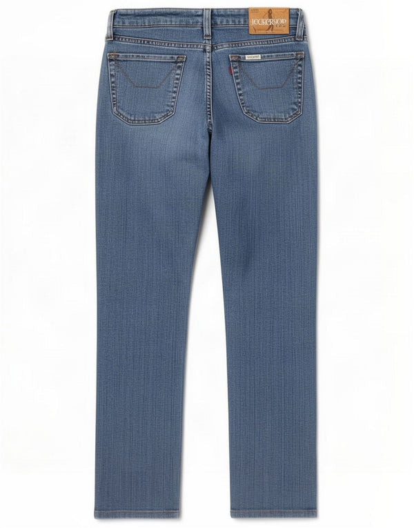 Jeckerson Womens Straight Jeans W28 L29 Blue Cotton