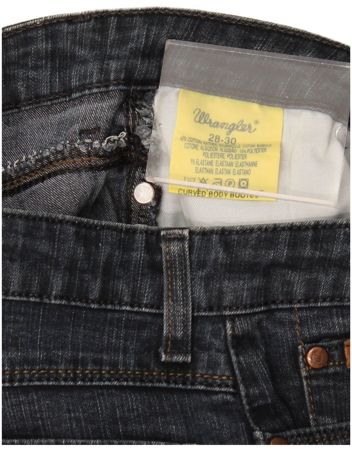 Wrangler Womens Bootcut Jeans  W28 L30 Navy Blue Cotton