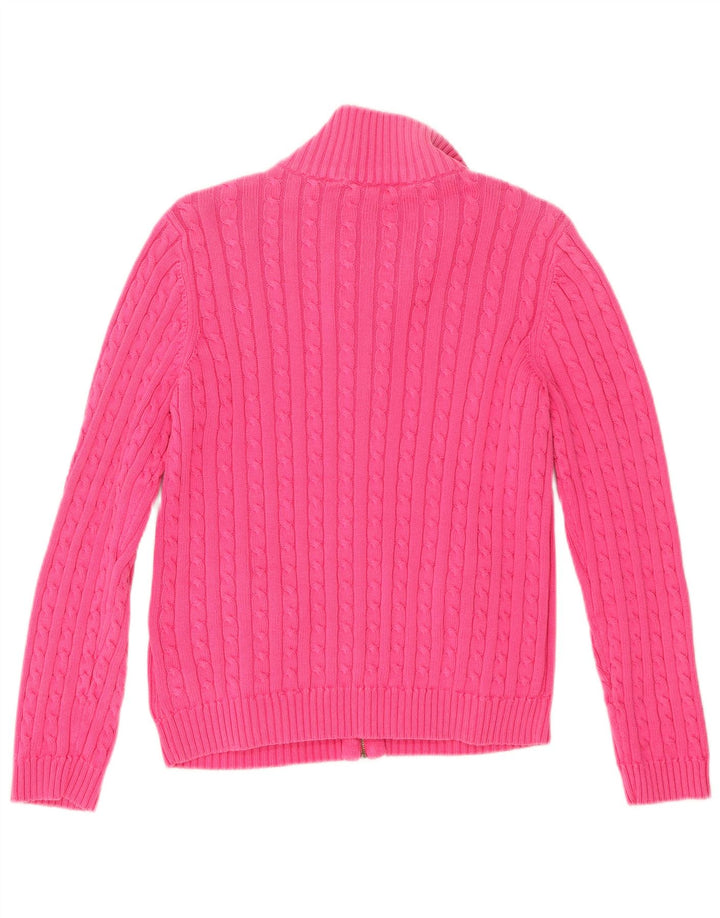 Ralph Lauren Womens Cardigan Sweater UK 8 Small Pink