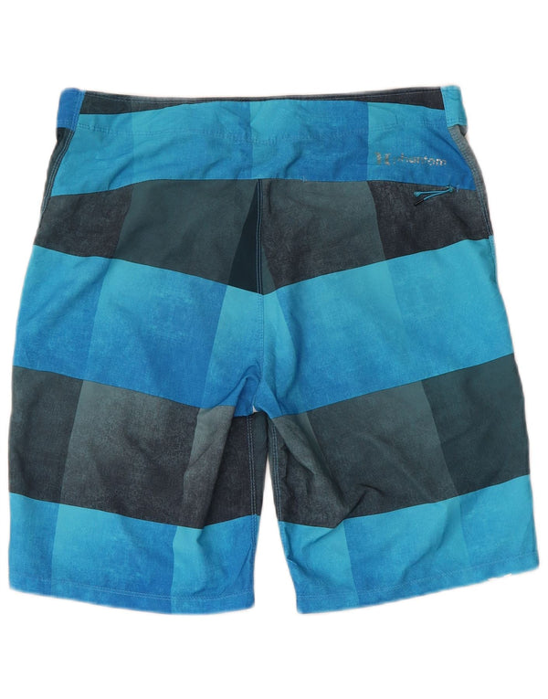 Hurley Mens Graphic Swimming Shorts Medium Blue Colourblock Polyester