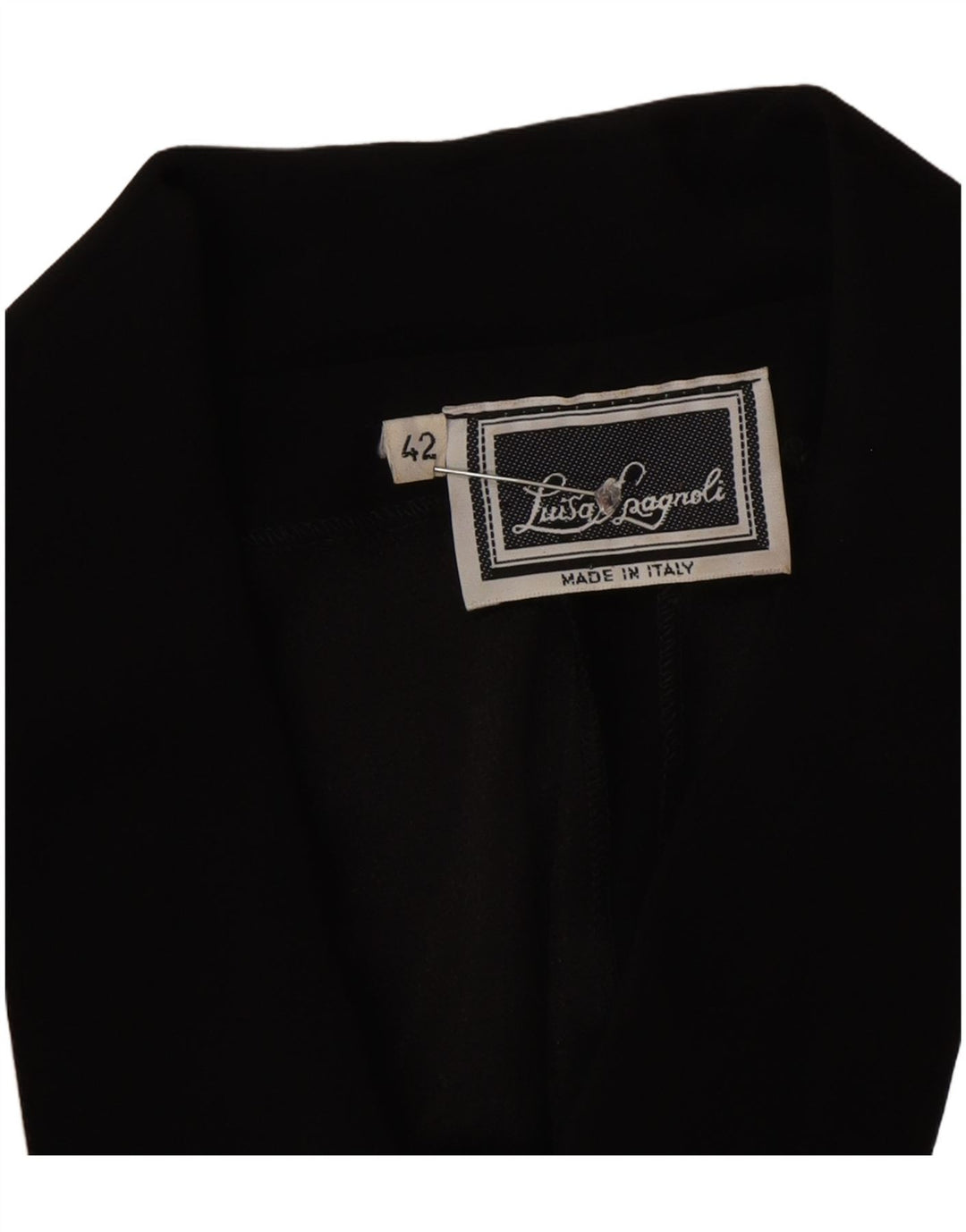 Luisa Spagnoli Womens Front Tie Shirt Dress IT 42 Medium Black