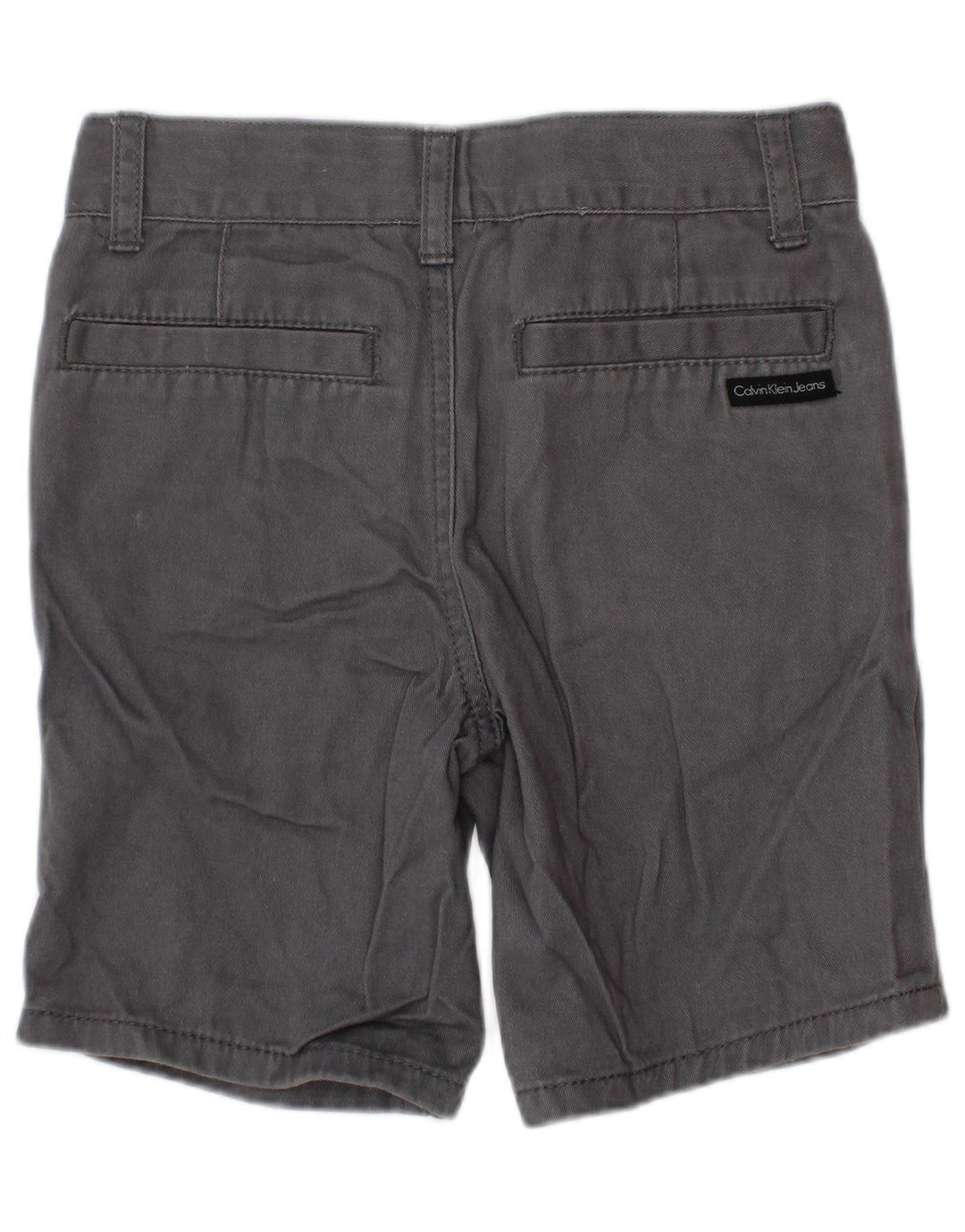 Calvin Klein Boys Chino Shorts 3-4 Years W22  Grey Cotton