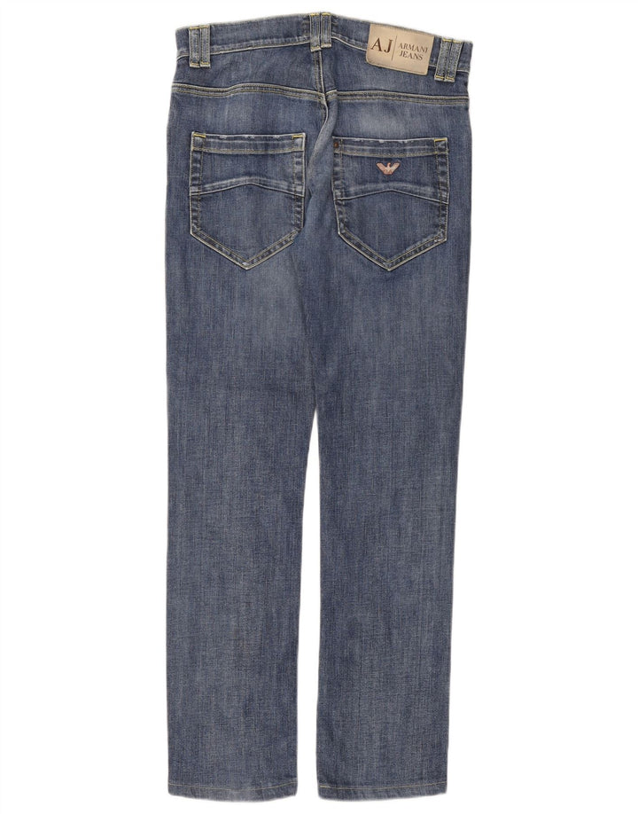 Armani Womens Slim Jeans W26 L29 Blue Cotton