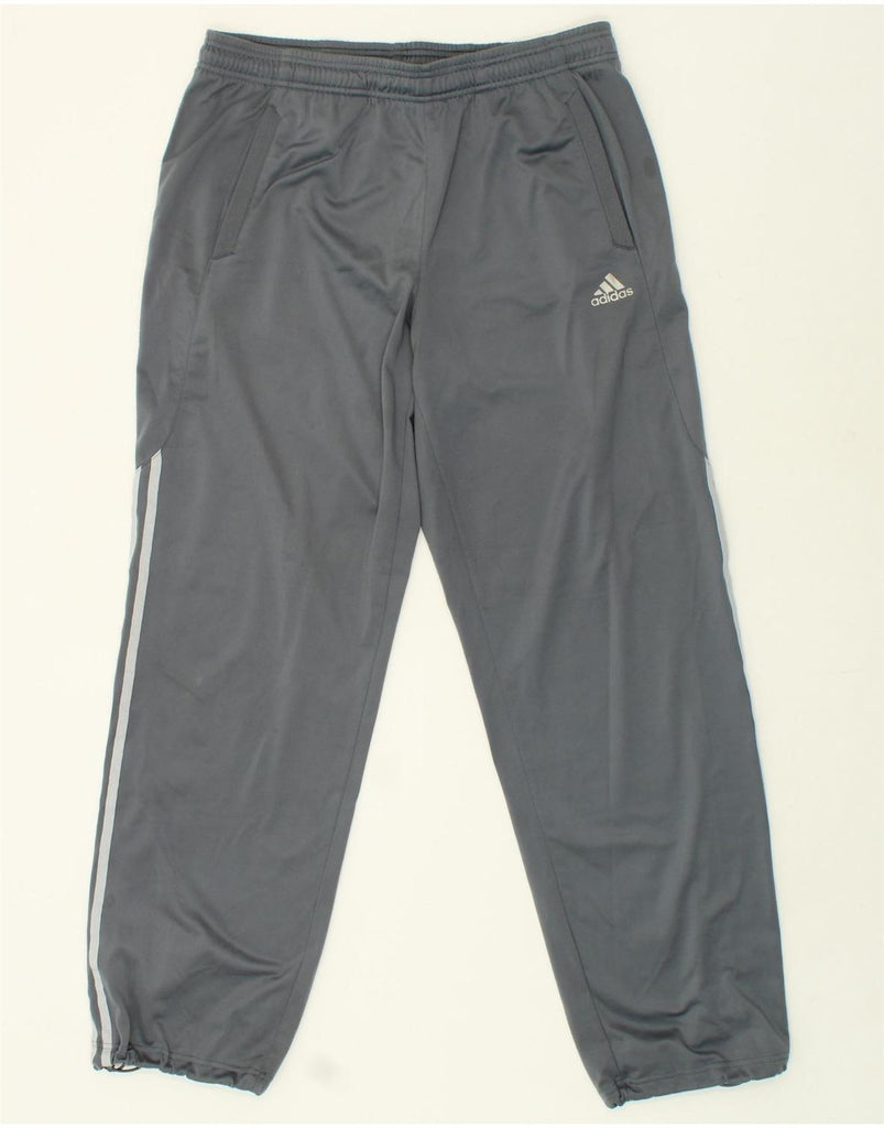 ADIDAS Mens Tracksuit Trousers Large Grey Polyester | Vintage Adidas | Thrift | Second-Hand Adidas | Used Clothing | Messina Hembry 