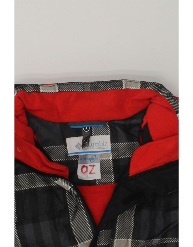 COLUMBIA Baby Boys Hooded Windbreaker Jacket 18-24 Months Black Check | Vintage Columbia | Thrift | Second-Hand Columbia | Used Clothing | Messina Hembry 