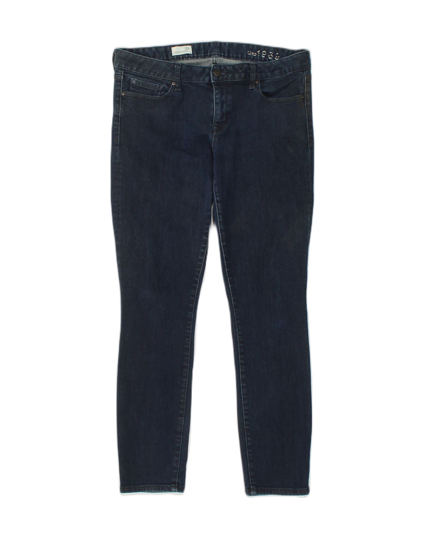 GAP Womens Comfort Fit Skinny Jeans W30 L29 Navy Blue Cotton, Vintage &  Second-Hand Clothing Online