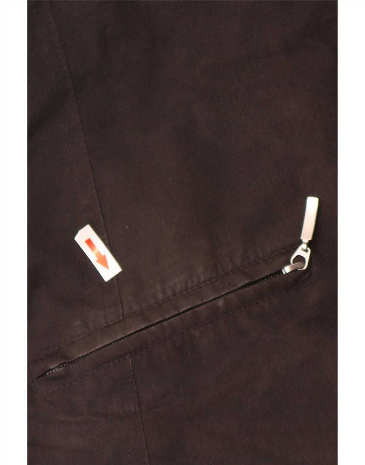 Barbour Womens Waxed Cotton Jacket UK 14 Large Brown Polyester