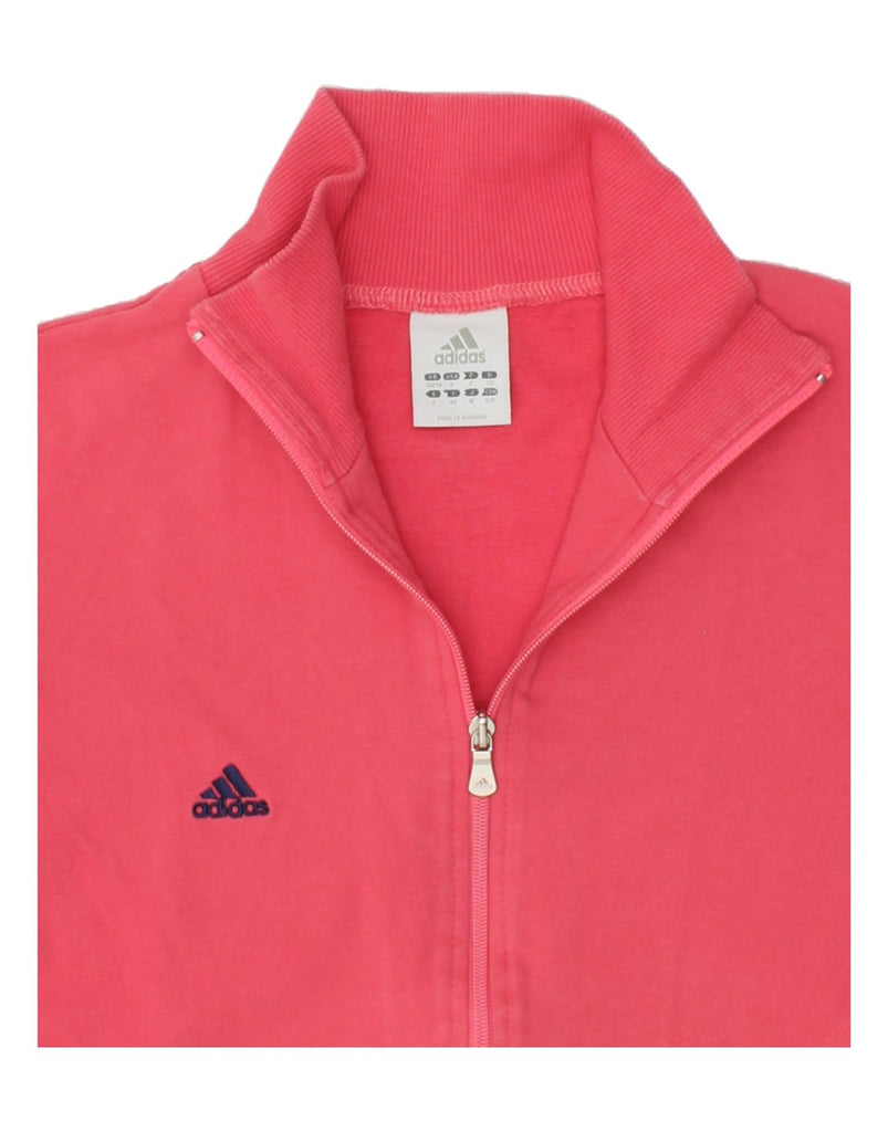 ADIDAS Womens Tracksuit Top Jacket EU 36/38 Small Pink Cotton | Vintage Adidas | Thrift | Second-Hand Adidas | Used Clothing | Messina Hembry 