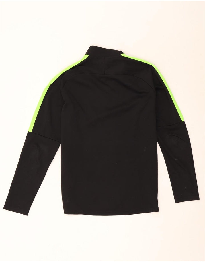 Nike Mens Dri Fit Zip Neck Pullover Tracksuit Top Medium Black Colourblock