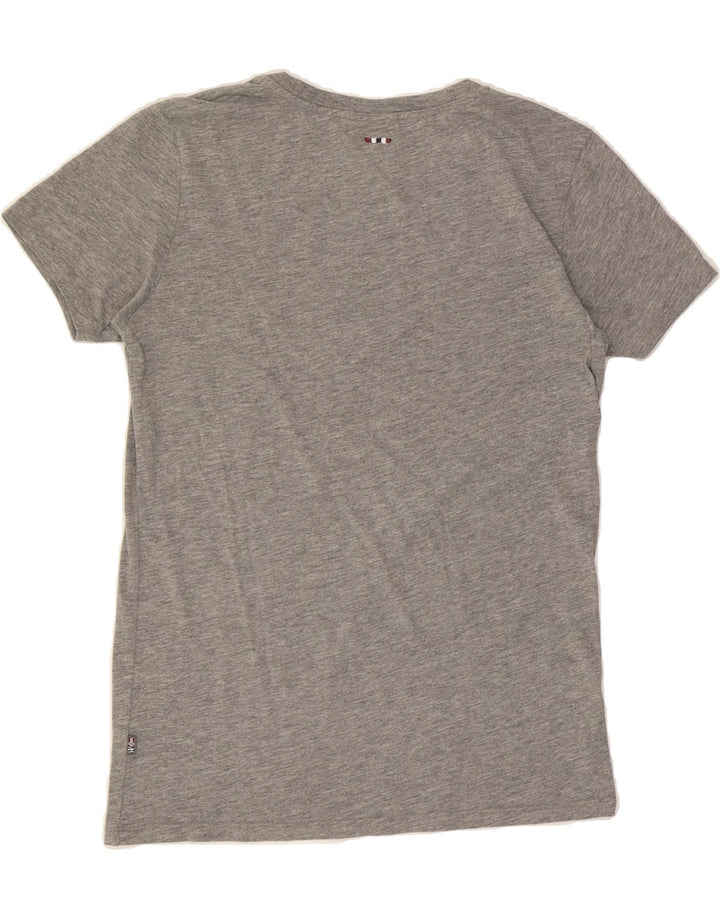 NAPAPIJRI Boys Graphic T-Shirt Top 13-14 Years Grey Vintage Napapijri and Second-Hand Napapijri from Messina Hembry 