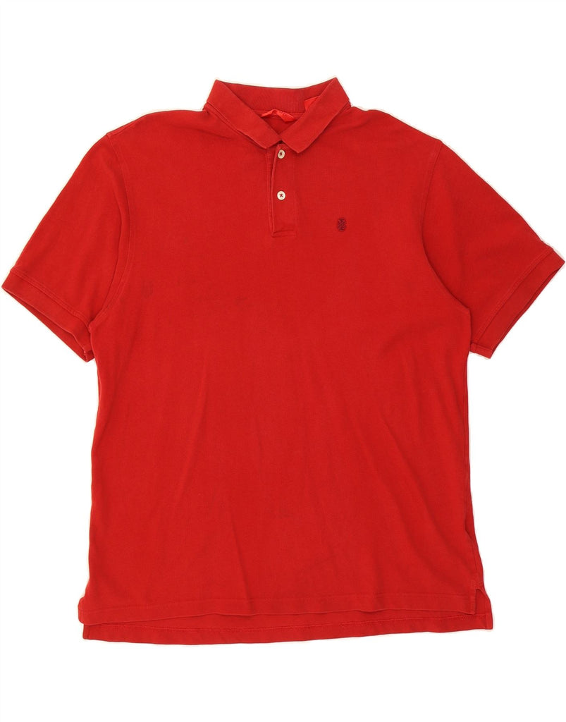 IZOD Mens Polo Shirt XL Red Cotton Vintage Izod and Second-Hand Izod from Messina Hembry 
