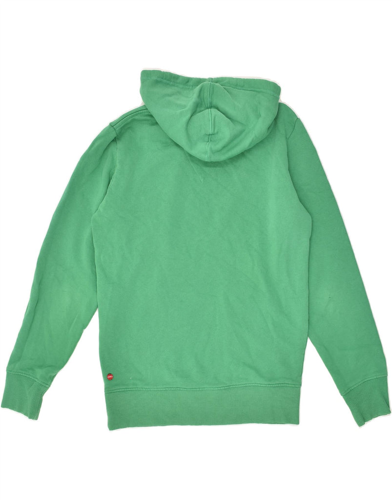 O'NEILL Womens Regular Fit Graphic Hoodie Jumper UK 10 Small Green Cotton Vintage O'Neill and Second-Hand O'Neill from Messina Hembry 