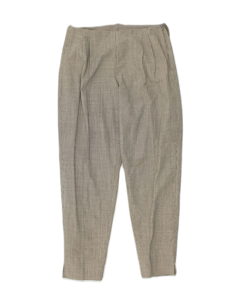 VINTAGE Womens Pegged Casual Trousers W30 L27  Beige Check | Vintage Vintage | Thrift | Second-Hand Vintage | Used Clothing | Messina Hembry 