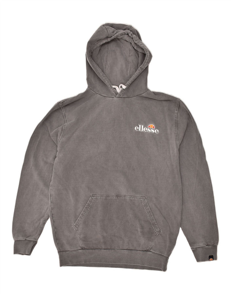 ELLESSE Mens Hoodie Jumper Medium Grey Cotton | Vintage Ellesse | Thrift | Second-Hand Ellesse | Used Clothing | Messina Hembry 