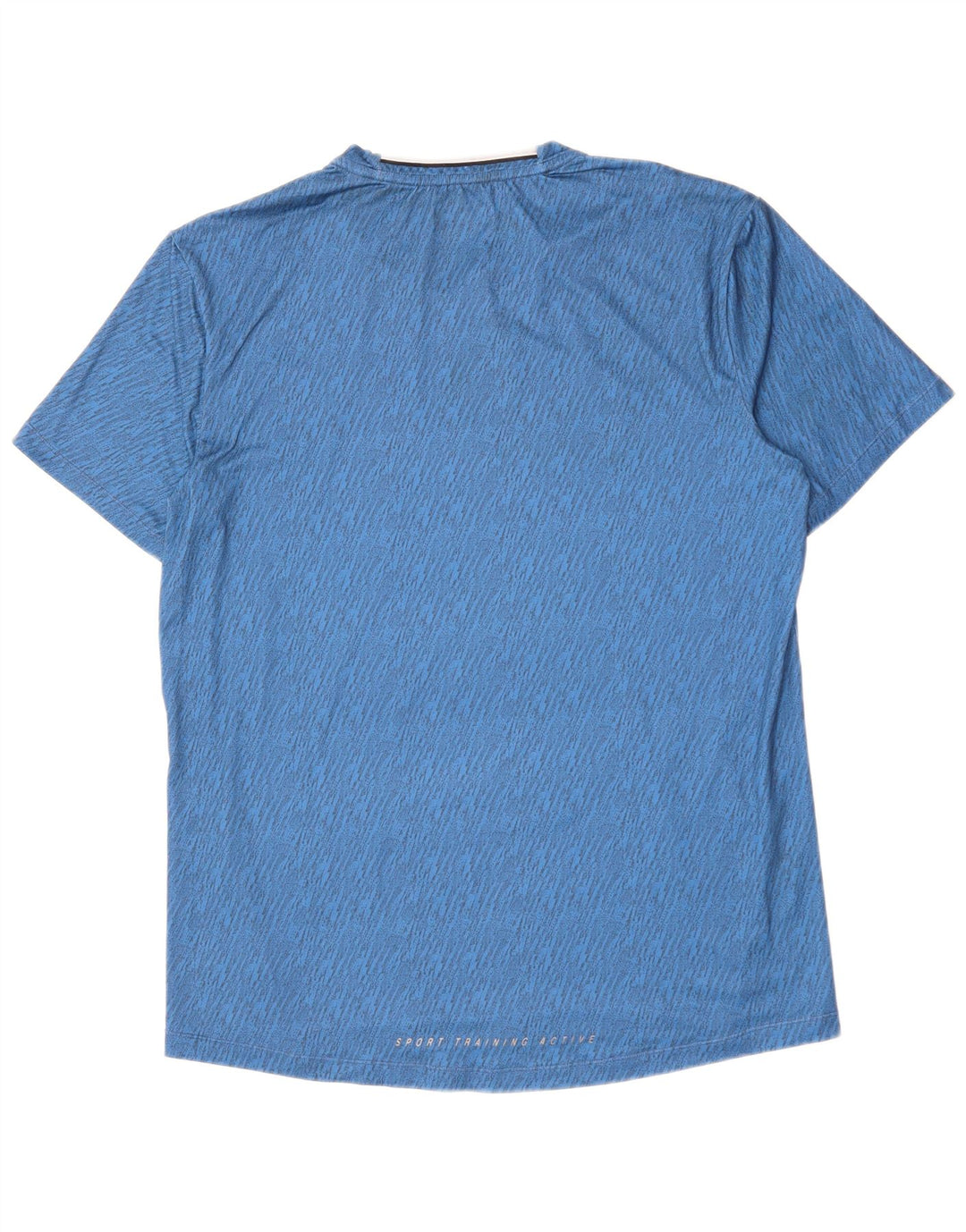 Lotto Mens T-Shirt Top XL Blue Houndstooth