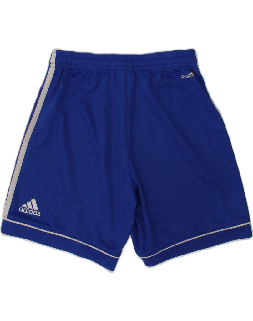 ADIDAS Boys Climalite Sport Shorts 9-10 Years Blue Polyester | Vintage Adidas | Thrift | Second-Hand Adidas | Used Clothing | Messina Hembry 