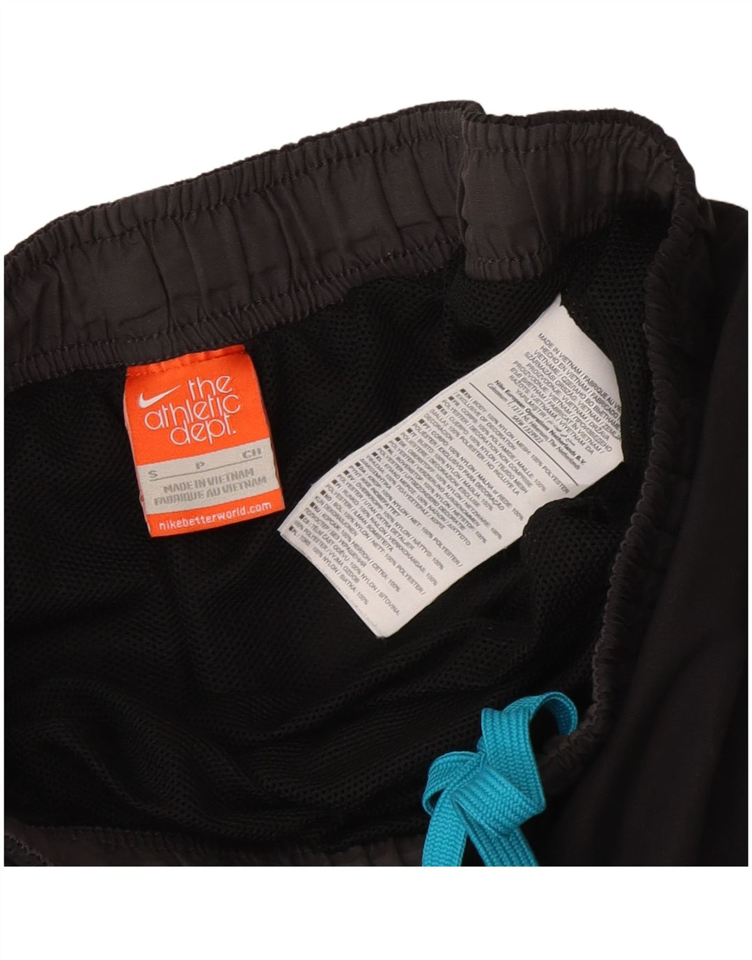 Nike Mens Graphic Sport Shorts Small  Black Nylon