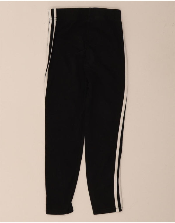 Adidas Boys Tracksuit Trousers 9-10 Years Black Cotton