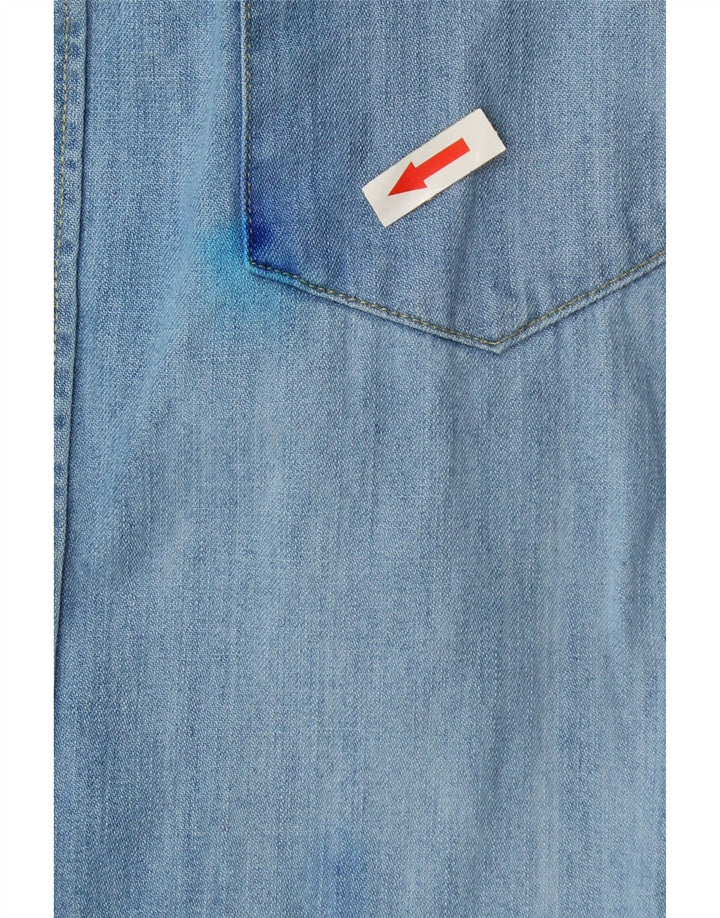 Levi's Mens Standard Fit Denim Shirt Large Blue Cotton