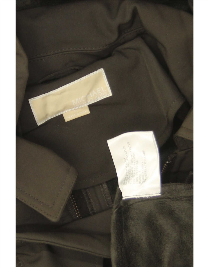 Michael Kors Womens Hooded Parka Jacket UK 14 Medium Khaki Polyester